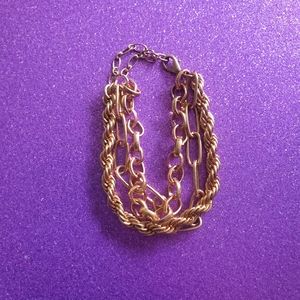 Triple chain bracelet
